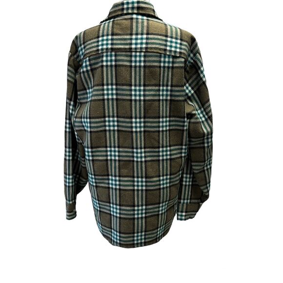 Van Heusen Winterweights Flannel Button Down Acrylic Long Sleeve Shirt Medium - Picture 3 of 9